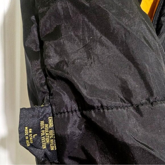 Vintage Kahlua Coffee Liqueur Nylon Puffer Vest Full Zip Outdoor Winter Alcohol - Picture 7 of 7